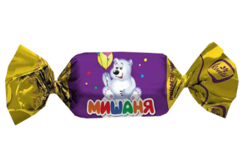 Конфета Мишаня с ирисом