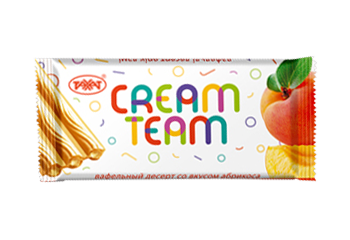 Вафельный десерт Cream Team яблоко/абрикос 